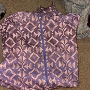 Nike Pro Purple and Pink Patterned Jacket